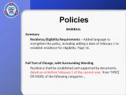 Policies