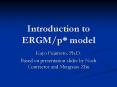 Introduction to ERGM/p* model PowerPoint PPT Presentation