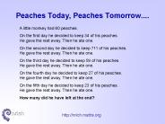 Peaches Today, Peaches Tomorrow....
