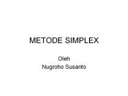 METODE SIMPLEX