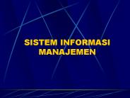 SISTEM INFORMASI MANAJEMEN