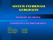 SISTEM INFORMASI GEOGRAFIS