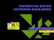 PENGERTIAN SISTEM INFORMASI MANAJEMEN