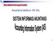 SISTEM INFORMASI AKUNTANSI