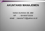 AKUNTANSI MANAJEMEN