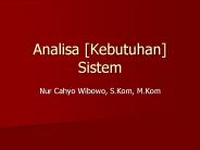 Analisa [Kebutuhan] Sistem