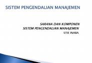SARANA DAN KOMPONEN