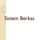 Sistem Berkas