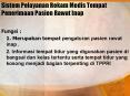 Sistem Pelayanan Rekam Medis Tempat Penerimaan Pasien Rawat Inap PowerPoint PPT Presentation