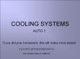 COOLING SYSTEMS PowerPoint PPT Presentation