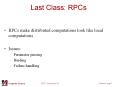 Last Class: RPCs PowerPoint PPT Presentation