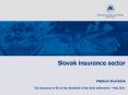 Slovak insurance sector PowerPoint PPT Presentation