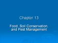 Food, Soil Conservation, and Pest Management PowerPoint PPT Presentation