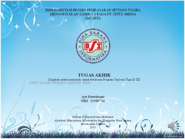 IMPLEMENTASI PROSES PEMBAYARAN HUTANG USAHA