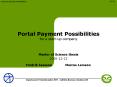 Portal Payment Possibilities for a start-up company PowerPoint PPT Presentation