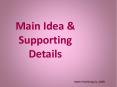 Main Idea PowerPoint PPT Presentation