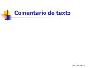 Comentario de texto
