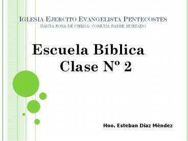 Iglesia Ejercito Evangelista Pentecost