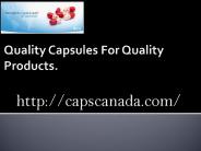 Capsules Gelatin