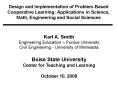 Design and Implementation of Problem-Based Cooperative Learning: Applications in Science, Math, Engineering and Social Sciences PowerPoint PPT Presentation