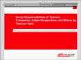 Social Responsibilities of Telecom Companies: Italian Perspectives and Efforts by Telecom Italia PowerPoint PPT Presentation
