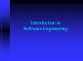 Introduction to Software Engineering PowerPoint PPT Presentation