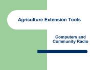Agriculture Extension Tools