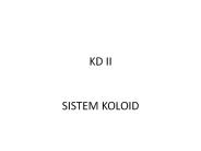 KD II  SISTEM KOLOID