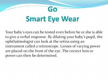 High Prescription Lenses