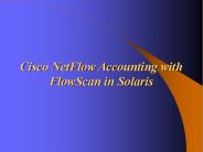 Cisco NetFlow Accounting with FlowScan in Solaris