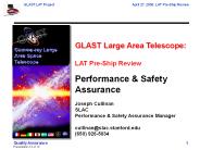 GLAST Large Area Telescope: