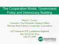 The Cooperative Model, Government Policy and Democracy Building PowerPoint PPT Presentation
