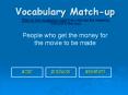 Vocabulary Match-up PowerPoint PPT Presentation
