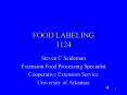 FOOD LABELING 1124 PowerPoint PPT Presentation