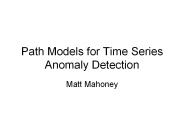 Path Models for Time Series Anomaly Detection