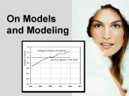 On Models and Modeling
