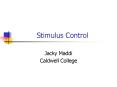 Stimulus Control PowerPoint PPT Presentation
