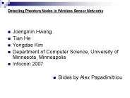 Detecting Phantom Nodes in Wireless Sensor Networks