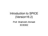 Introduction to SPICE (Version16.2)