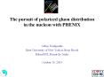 The pursuit of polarized gluon distribution in the nucleon with PHENIX PowerPoint PPT Presentation