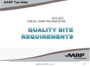 FOR ALL AARP TAX-AIDE SITES