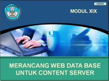 MERANCANG WEB DATA BASE UNTUK CONTENT SERVER
