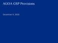AGOA GSP Provisions PowerPoint PPT Presentation