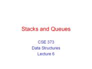 Stacks and Queues