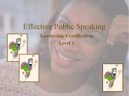 Effective Public Speaking