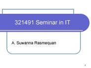 321491 Seminar in IT