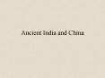 Ancient India and China PowerPoint PPT Presentation