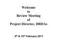 Welcome to Review Meeting of  Project Director, DRDAs PowerPoint PPT Presentation