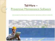TabWare - Preventive Maintenance Software