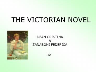THE VICTORIAN NOVEL